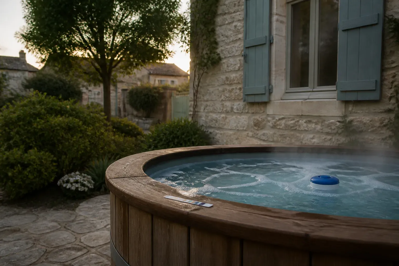 Eau de spa : brome, pH et vidange, ce qui change par rapport à une piscine