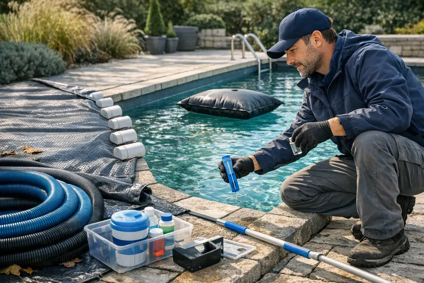 Hivernage de la piscine : actif ou passif, ce que chaque choix engage